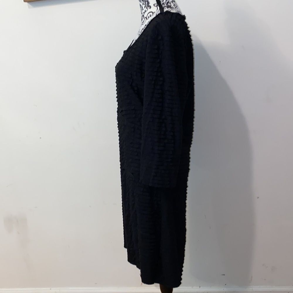 NWT!! Max Studio Black Midi 3/4 Sleeve Midi Dress - Picture 7 of 12